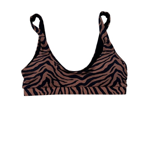 Zebra Print High-Waisted Bikini Set With Side Cutouts & Top Size M, Bottoms Size - Picture 8 of 10